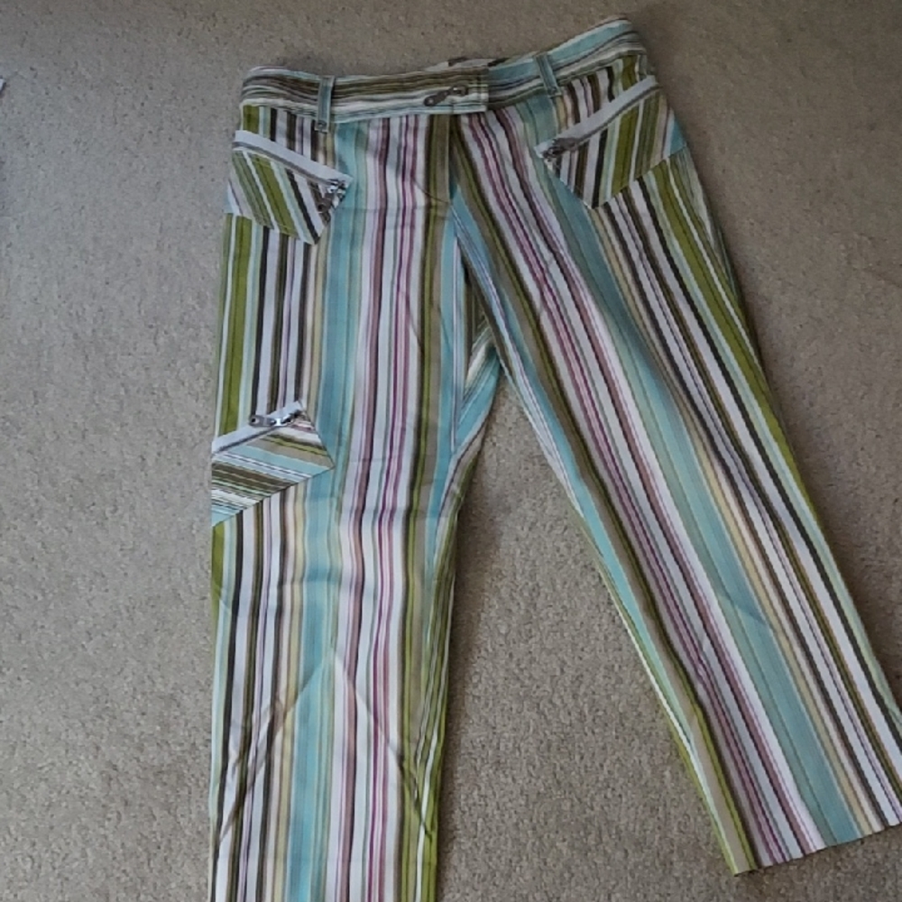 CYNTHIA STEFFE Striped Multicolor Pants